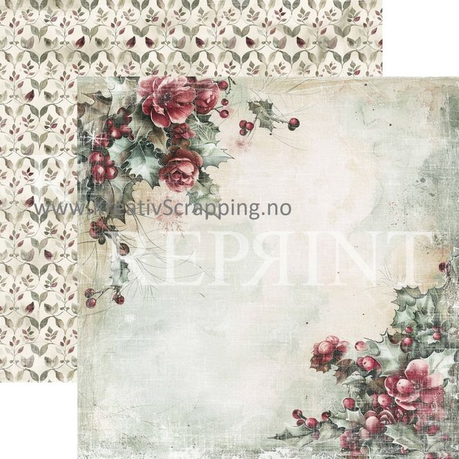 Hovedbilde Reprint - 12x12 - RP0652 - Xmas - Christmas Holly