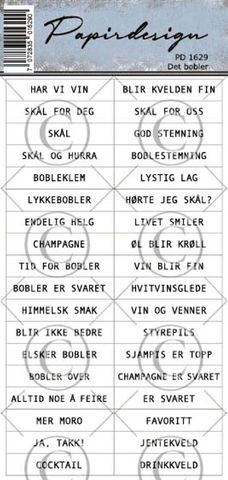 Hovedbilde Papirdesign - Klistremerker - 1629 -  Bobler