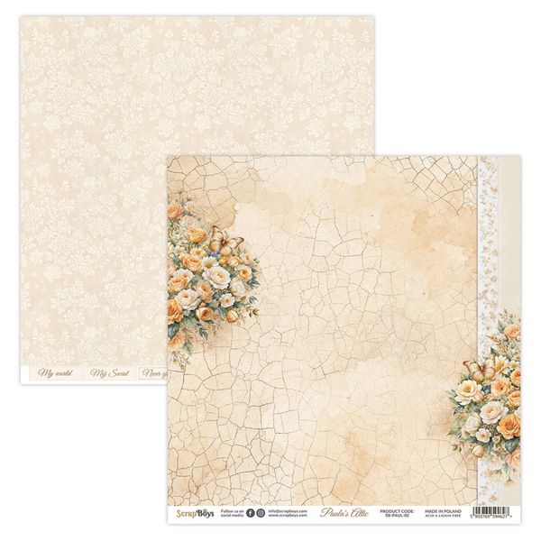 ScrapBoys - Paula's Attic - 8x8 - Paper pad