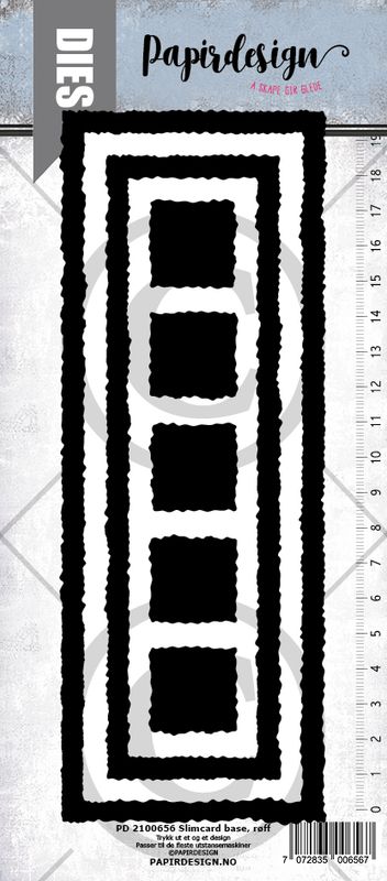 Papirdesign Dies PD2100656 - Slimcard base, røff