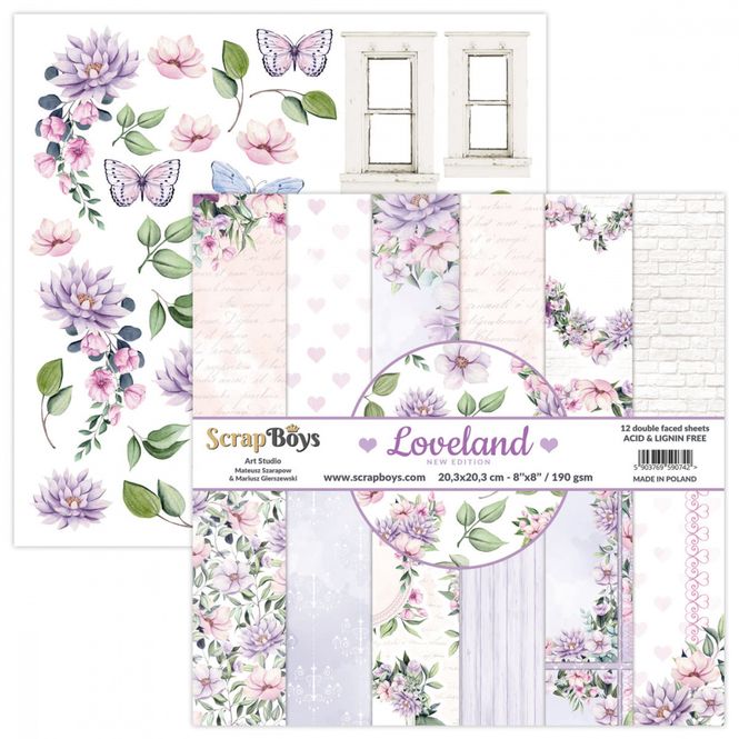 Hovedbilde ScrapBoys - New Edition Lovland - 8x8 - Paper pad