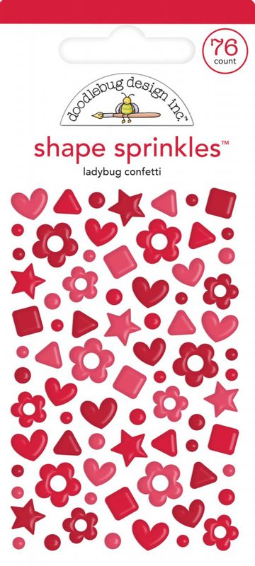 Doodlebug - 6704 - Shape Sprinkles - Ladybug