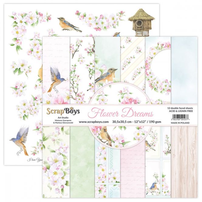 Hovedbilde ScrapBoys - Flower Dreams - 12x12 - Paper Pack