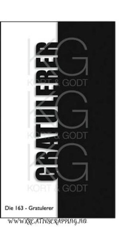 Kort & Godt - Die 163 - Gratulerer 