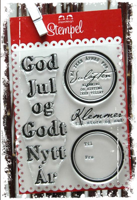 Papirdesign - Stempel - PD12692 - Må ikke åpnes før