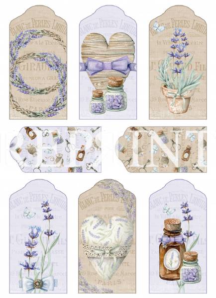 Reprint -  KP0070 - A4 Klippeark - Lavendel
