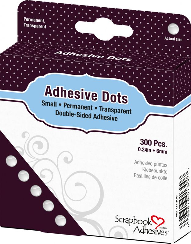 Scrapbook Adhesives - Adhesive Glue Dots - Small - 6mm - 300 stk
