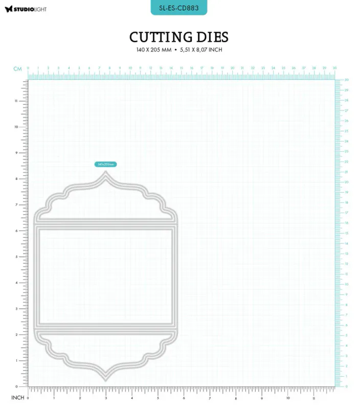 Studio Light - Dies - CD883 - Essentials - Classic Shutter Card