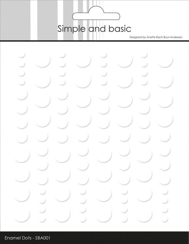 Simple and Basic - SBA001 - Enamel Dots - Soft White