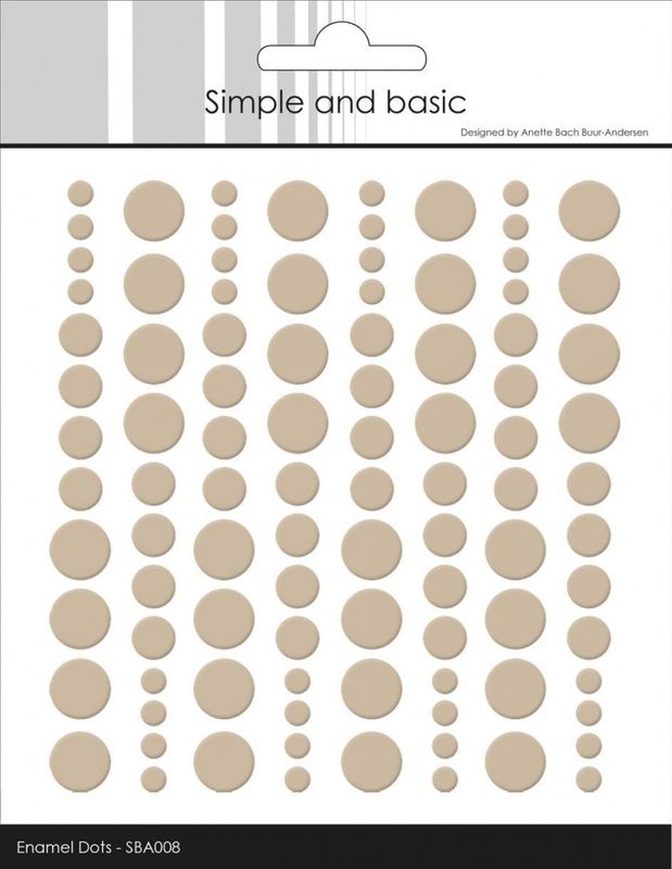 Simple and Basic - SBA008 - Enamel Dots - Baileys Brown