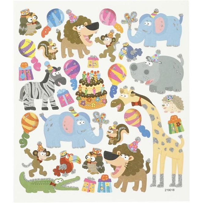 Hovedbilde Creotime - Stickers - 27185 - Dyrenes fødselsdag