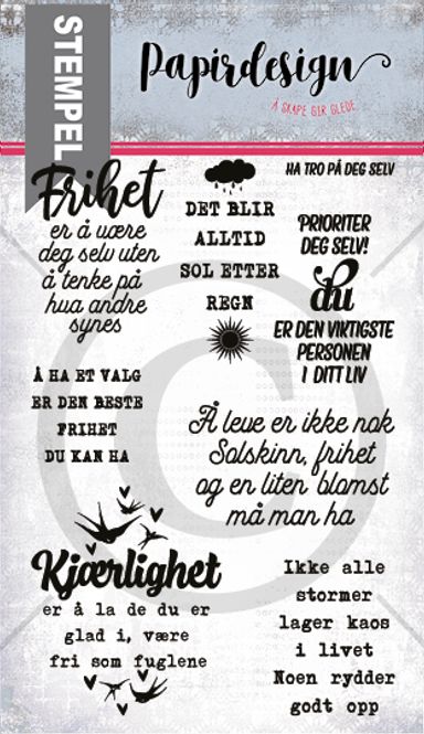 Hovedbilde Papirdesign - Stempel - PD 1900153 - Frihet