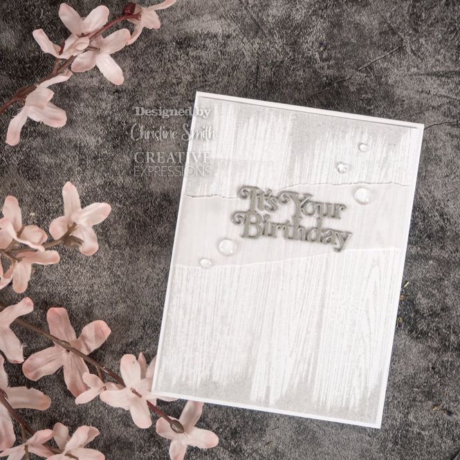 Hovedbilde Creative Expressions - A6 Background Stamp - Rustic Timber