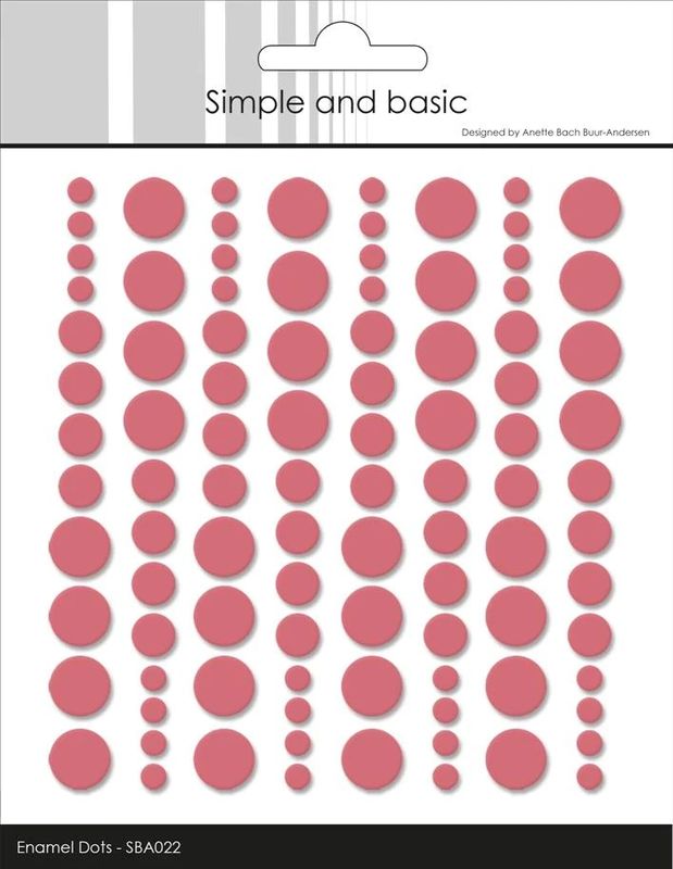 Simple and Basic - SBA022 - Enamel Dots - English Rose
