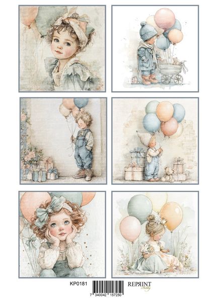 Reprint -  KP0181 - A4 Klippeark - Quiet Moments - Celebrate