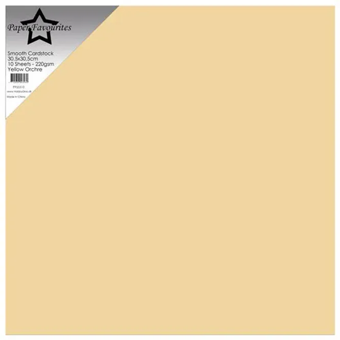 Hovedbilde Paper Favourites - 12x12 - Smooth Cardstock - 510 - Yellow Orchr - 10 pk