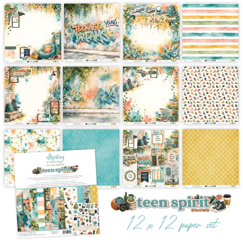 Mintay - TSP - 12x12 Paper Pack -  Teen spirit