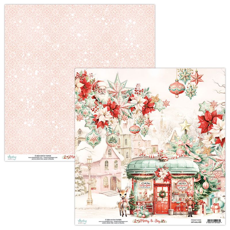Mintay - MAJ - 12x12 - Paper Set - Merry & Joy