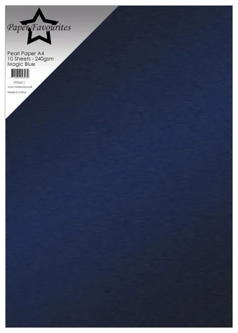 Hovedbilde Paper Favourites - A4 - Pearl Paper - 411 - Magic Blue - 10pk