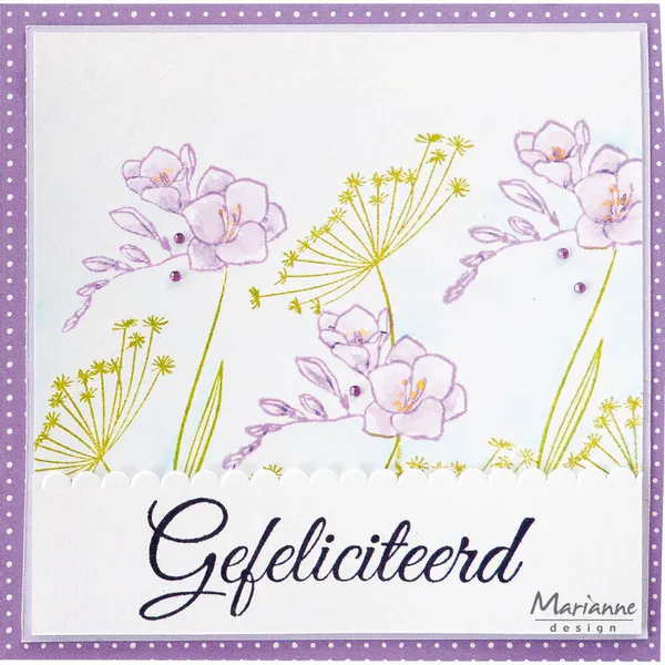 Marianne Design - CS1158 - Clearstamp - Silhouett Art - Freesia