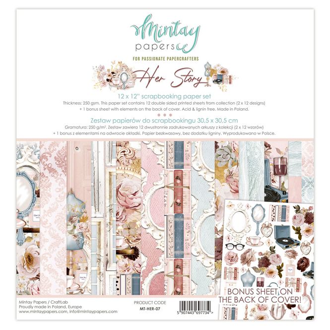 Hovedbilde Mintay - HER - 12x12 Paper Set - Her Story