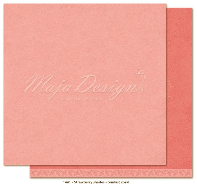 Hovedbilde Maja Design - 1441 - Monochromes - Strawberry shades - Sunkist coral