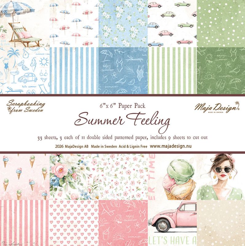 Maja Design - 1509 - Summer Feeling - 6x6 Paper Pack