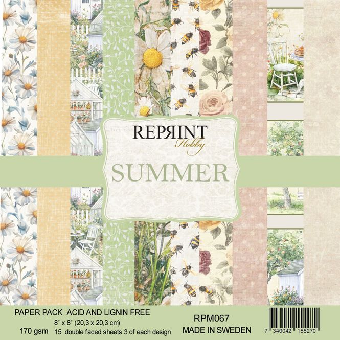 Hovedbilde Reprint - 8x8 - RPM067 - Summer - Paper Pack