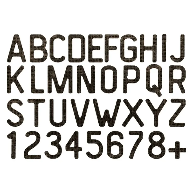 Sizzix - Thinlits - 666859 - Vault Letterboard +2D Texture Fades