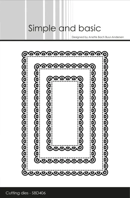 Simple and basic - Dies - SBD406 - Lace Edge A7