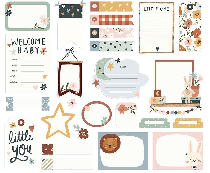 Simple Stories - 17518 - Boho Baby Journal Bits
