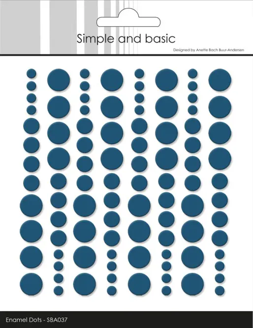 Hovedbilde Simple and Basic - SBA037 - Enamel Dots - Jeans Blue