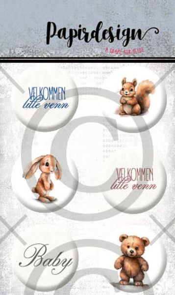 Papirdesign - Buttons - 1635 - Baby