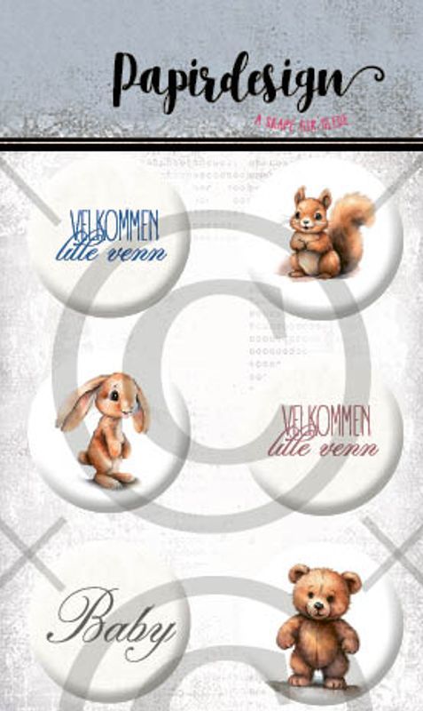Papirdesign - Buttons - 1635 - Baby