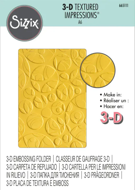 Hovedbilde Sizzix - 665111 - 3-D Textured Impressions - A6 - Swiss Cheese