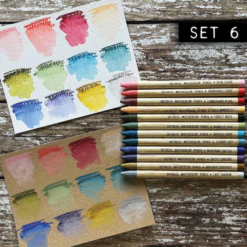 Ranger - Tim Holtz - Distress Watercolor Pencils - Set 6