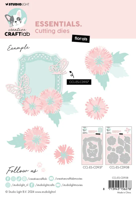 Studio Light - Dies - CD938 - Craftlab - Florals