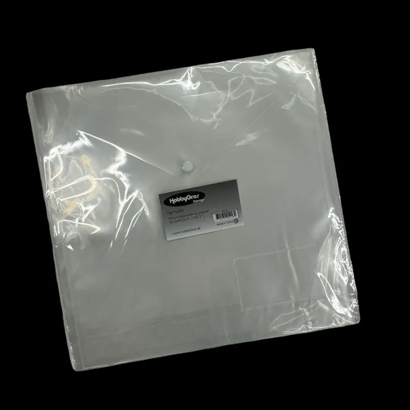 HobbyGros - Storage - Plastic File Folder - 12x12 inch - 1 stk