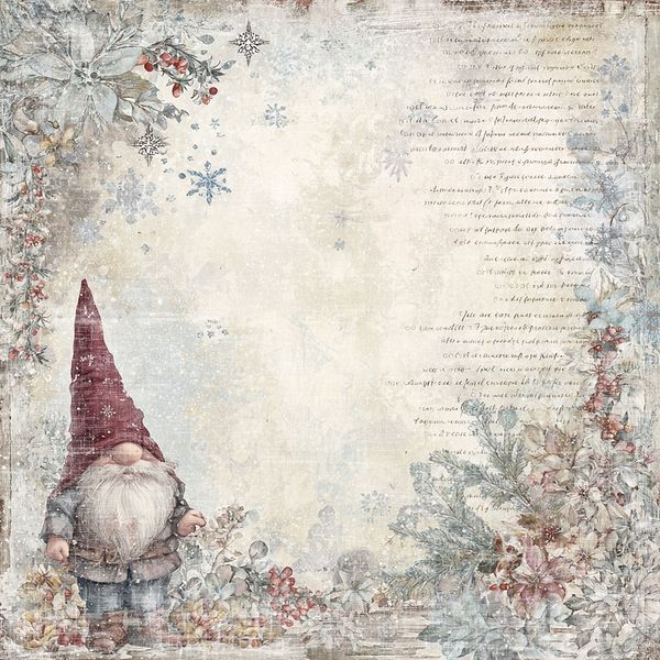 Reprint - 12x12 - RP0716 - Deck the Halls - Gnomes