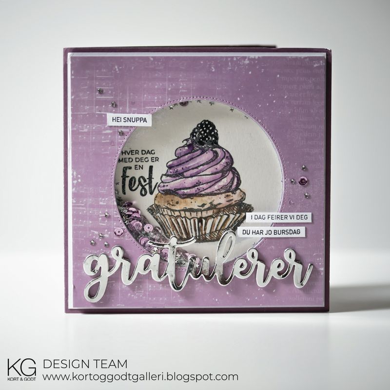 Kort & Godt - M-372 - Cupcake