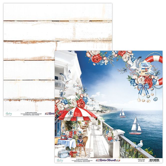 Hovedbilde Mintay - RIV - 12x12 Paper Pad - Riviera Moments - 07