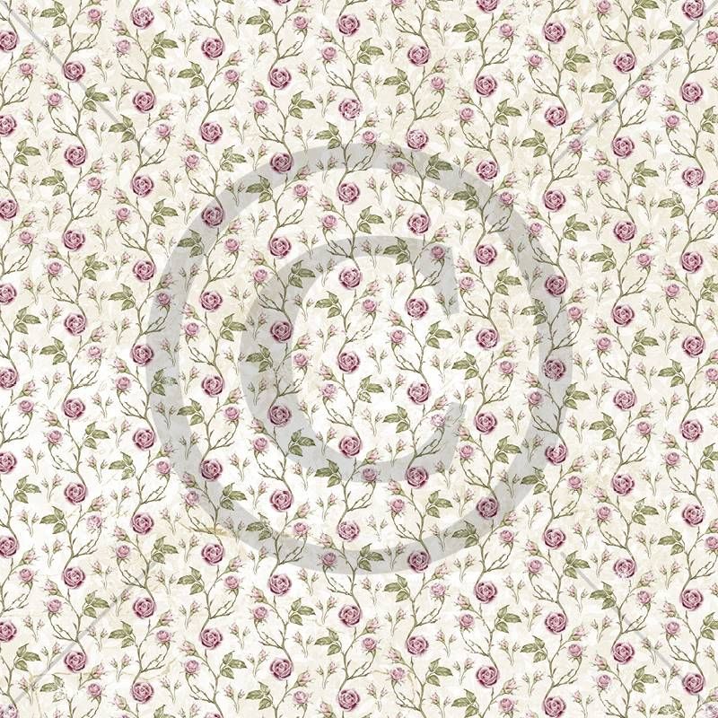 Papirdesign - 12x12 - PD 01053 - Verdifull - Rosehage