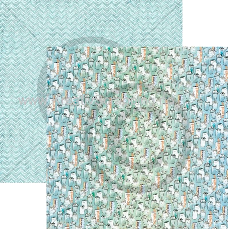 Papirdesign - 12x12 - PD 01057 - Verdifull - Power up