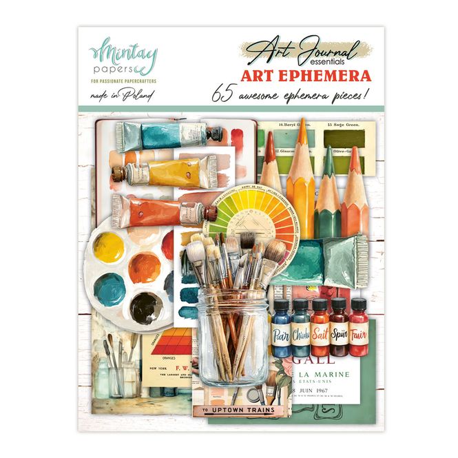 Hovedbilde Mintay - Art Journal - C05 - Art Ephemera - Paper Die-Cuts - 65 pcs