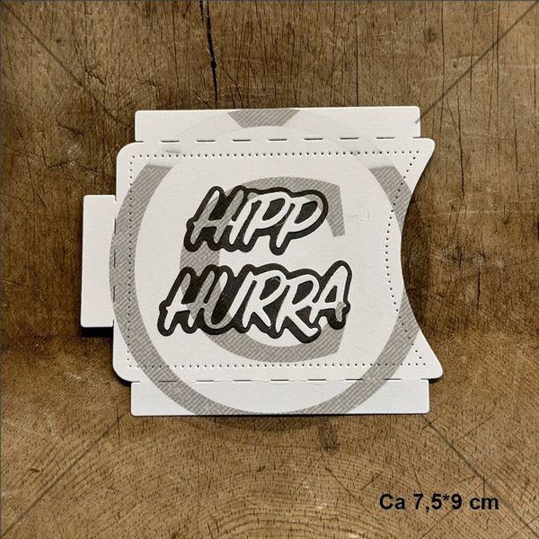 Papirdesign Dies PD 01354 - Gavekortlomme (Hipp Hurra)