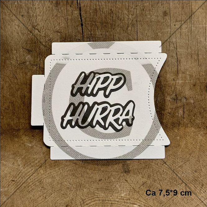 Hovedbilde Papirdesign Dies PD 01354 - Gavekortlomme (Hipp Hurra)