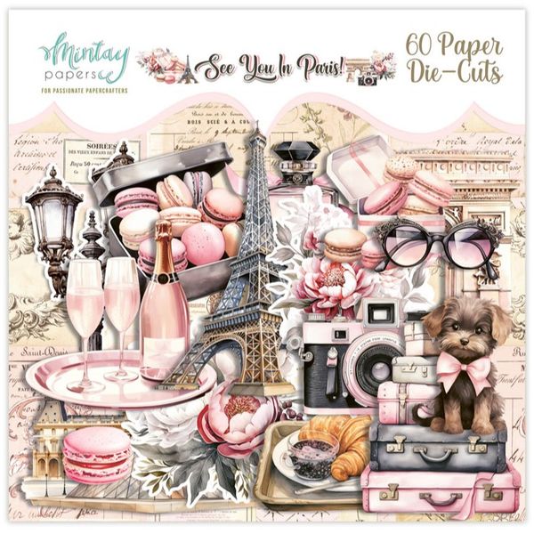 Mintay - SYP - See You In Paris - Paper Die-Cuts - 60 pcs