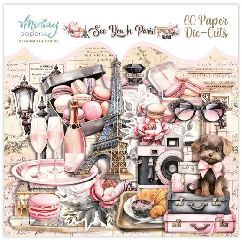 Mintay - SYP - See You In Paris - Paper Die-Cuts - 60 pcs