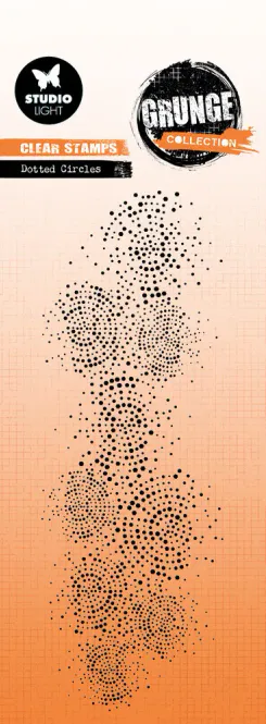 Hovedbilde Studio Light - 735 - Stamps - 14,8x5,2cm - Grunge Dotted Circles