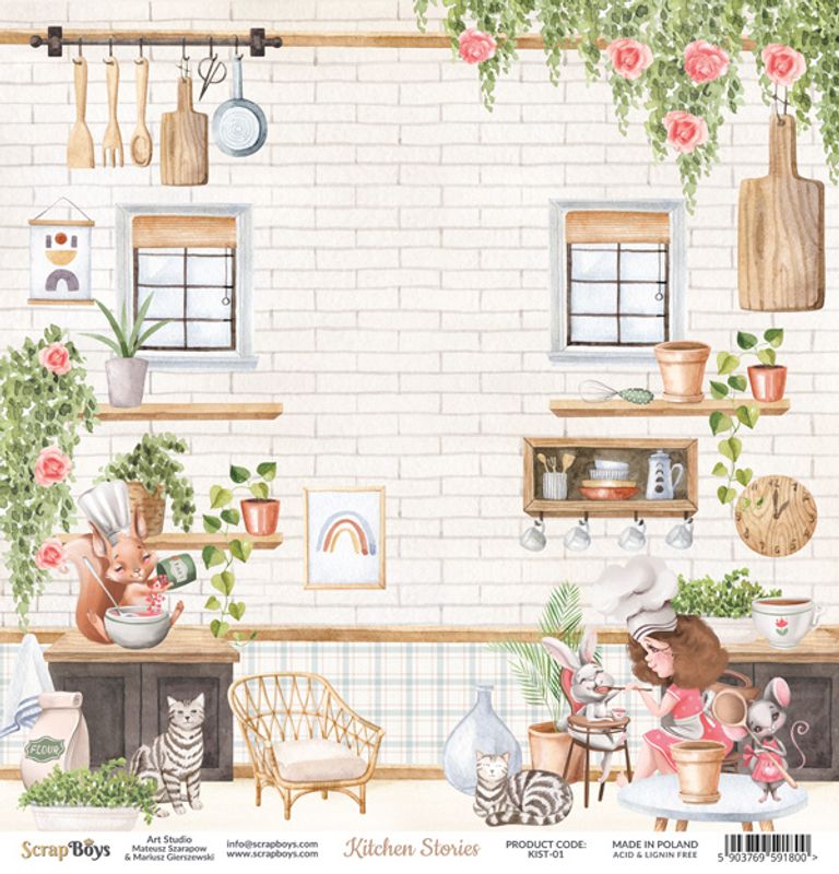 ScrapBoys - Kitchen Stories - 12x12 - KIST-01